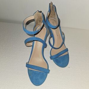 Kelly & Katie Vibrant Blue Heeled Sandals